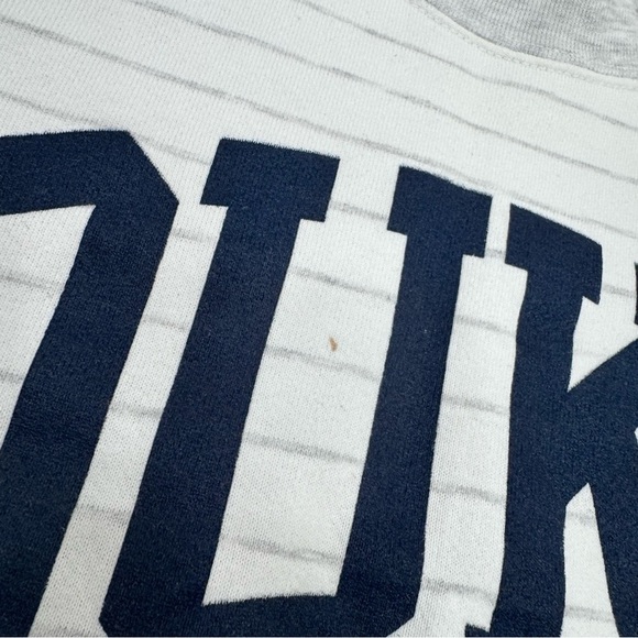 Vintage Carolina connection Duke crewneck sweatshirt Sz Large blue white gray - Picture 4 of 6